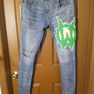 Le wuz Studios mens 34/30 skinny jeans